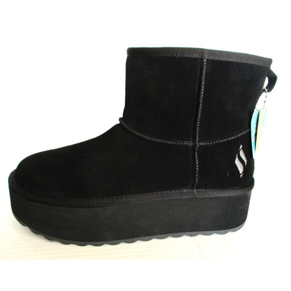 New SKECHERS Keepsakes Stacked Womens Platform Suede Pull On Boots Sz 8 - Picture 4 of 12